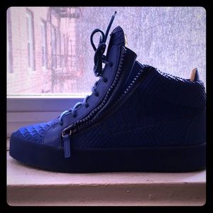 Blue Snakeskin Giuseppe Zanotti